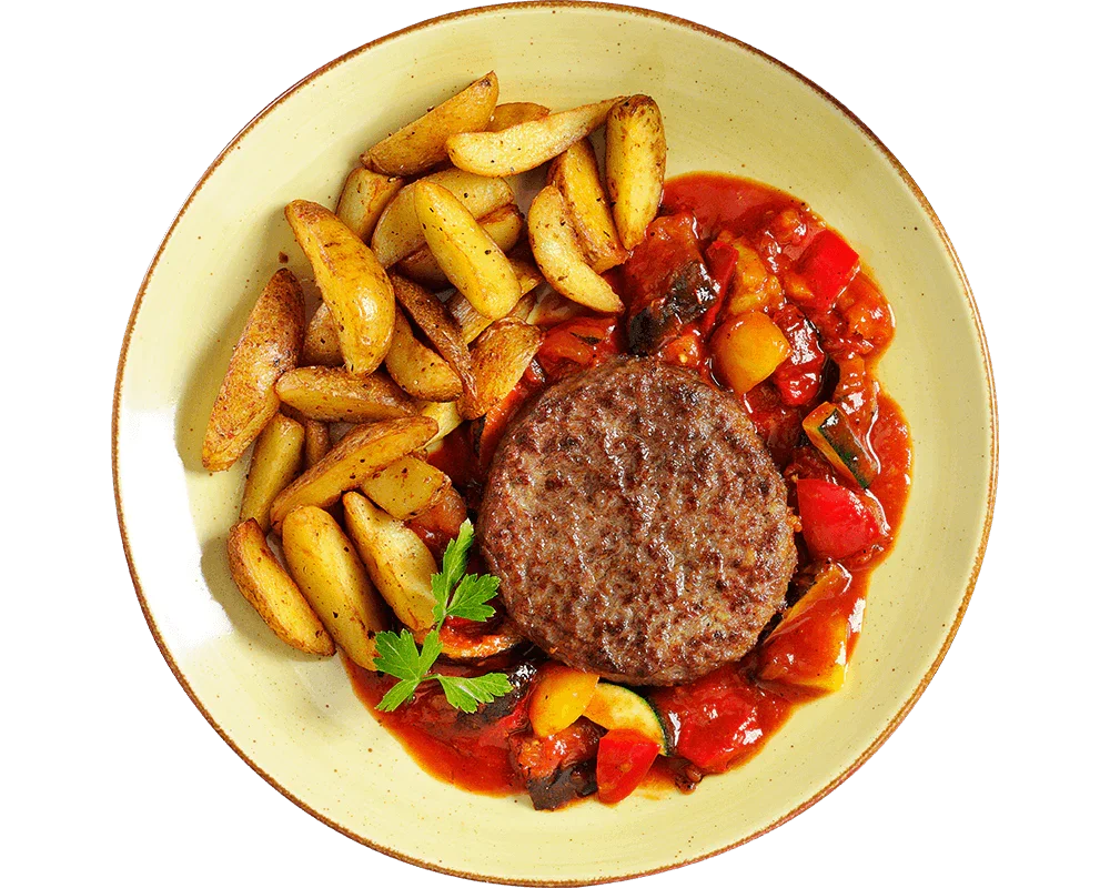 Rinderhacksteak "Mediterrano"