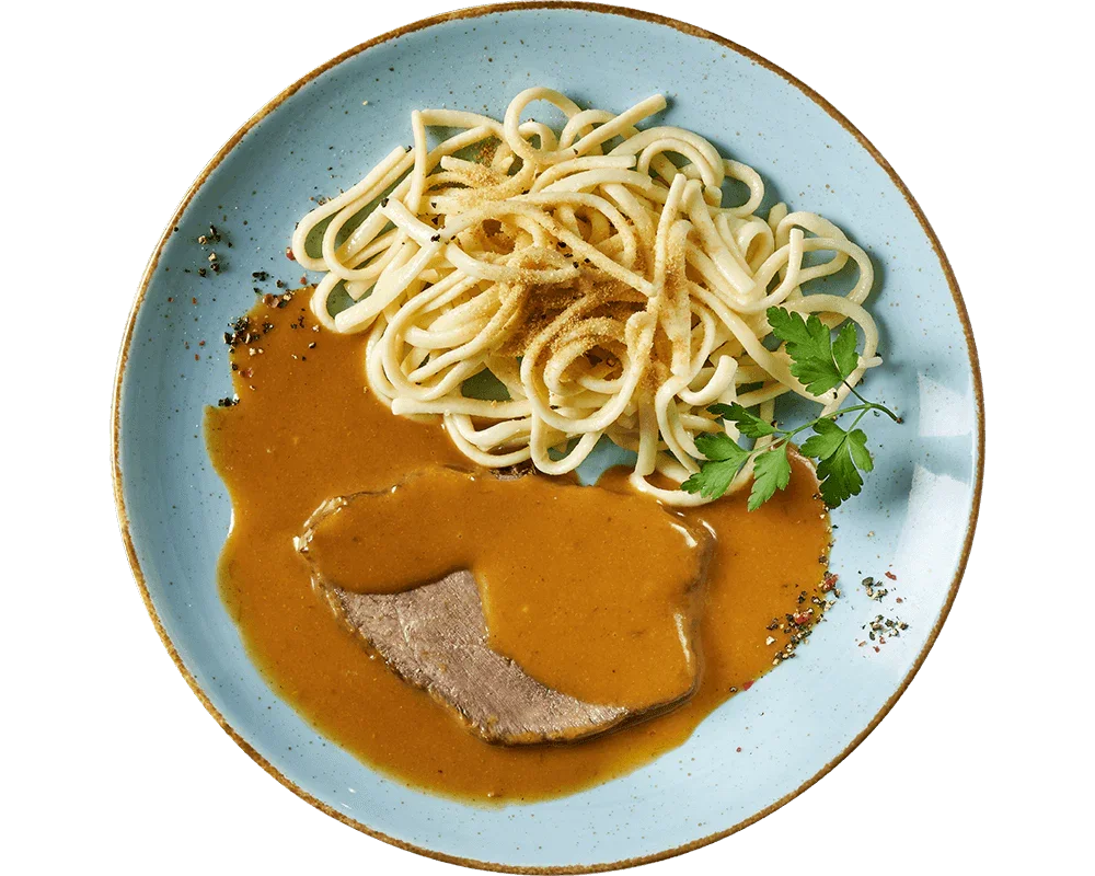 Zarter Rahmsauerbraten